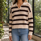 Striped Textured Jumper with Diamond Pattern