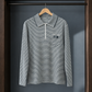 Striped Polo Collar Jumper
