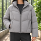 Puffer Jacket Duck Down Oversized Short with Two-Way Zip