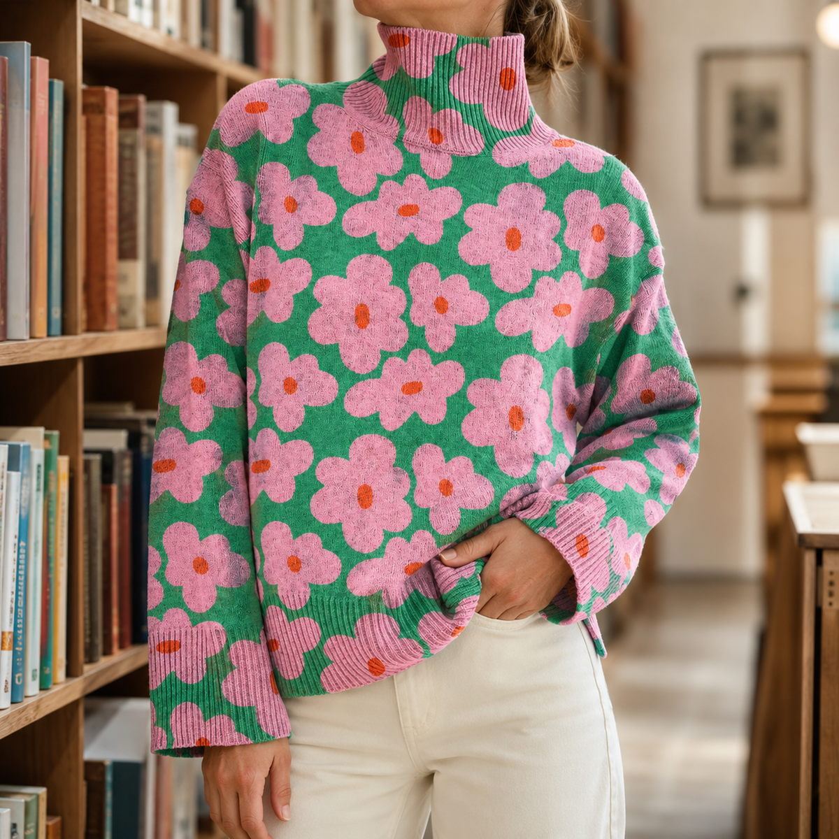 Floral Oversized Jumper