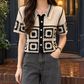 Geometric Crochet Cardigan