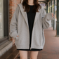 Easy Oversized Zip-Front Hoodie