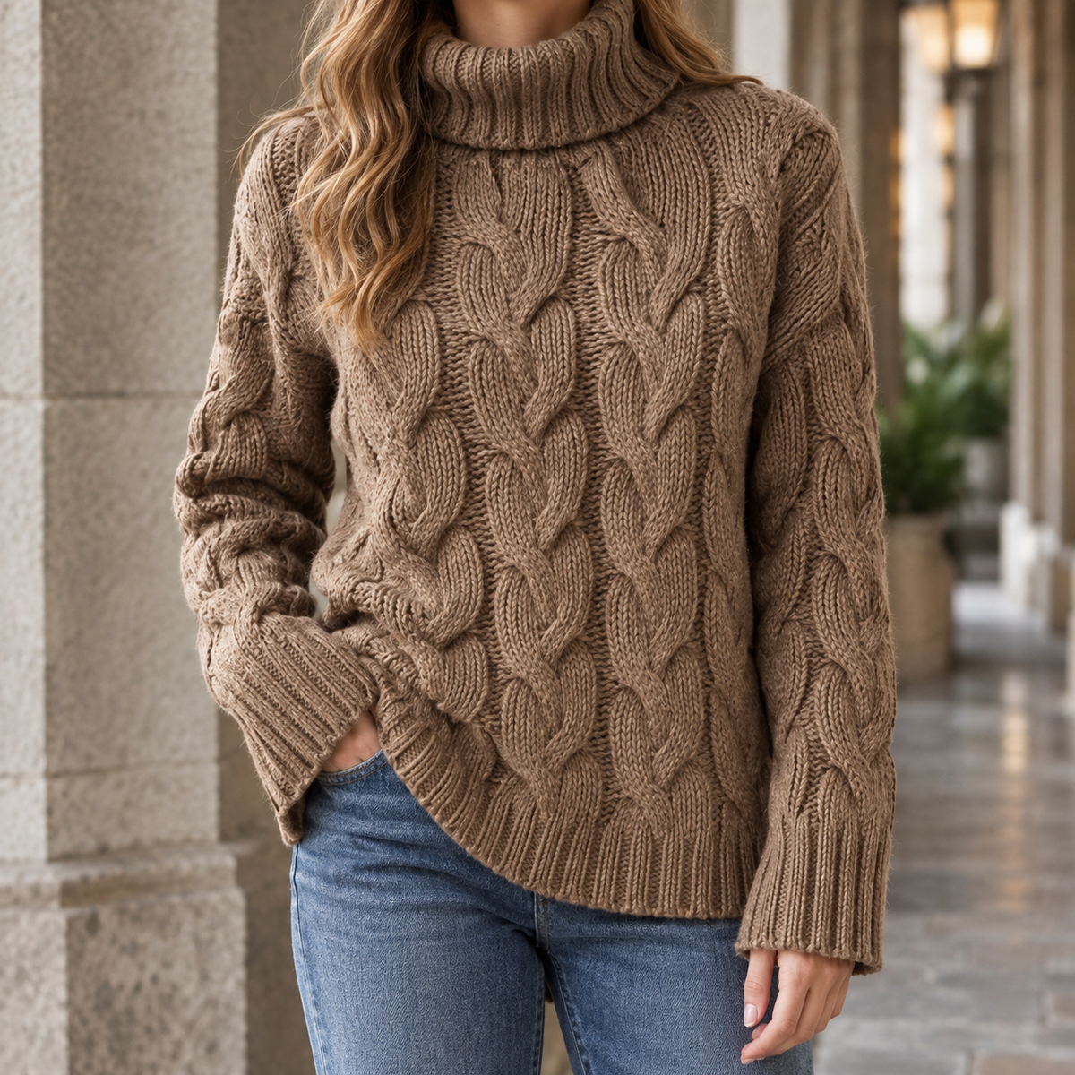 Tactile Cable Knit Jumper