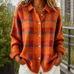 Plaid Knit Jumper
