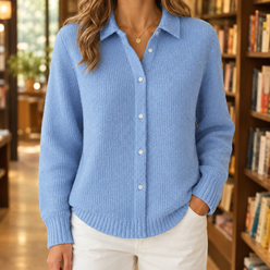 Collared Cotton-Blend Jumper