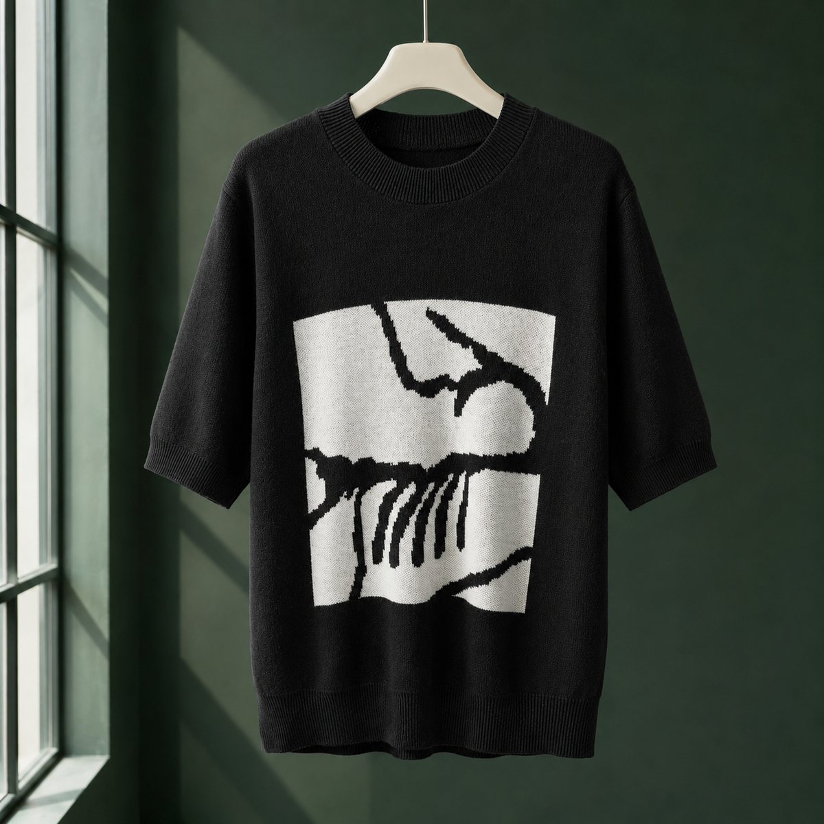 Cashmere-Feel Lightweight Statement Jumper