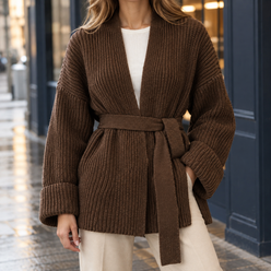 Belted Wrap Cardigan