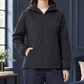 Down Jacket White Duck Down Lightweight with Fixed Hood and Zip