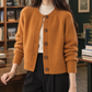 Textured Round Neck Cardigan