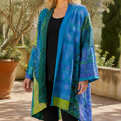 Patchwork Longline Cardigan