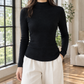 Pure Wool Slim Mock Neck Jumper
