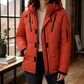Utility Coat Polyester Padded Hip-Length with Hood and Zip Pockets