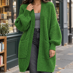Chunky Ribbed Longline Cardigan