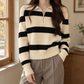 Striped Half-Zip Jumper