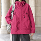 Utility Jacket Cotton Blend Hooded with Concealed Zip and Four Pockets