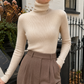 Cashmere-Feel Fine Rib Slim Jumper