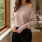 Asymmetric Soft Knit Jumper