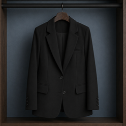 Blazer Polyester Tailored with Two-Button Front and Three Pockets