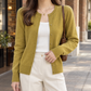 Fine Knit Button Cardigan