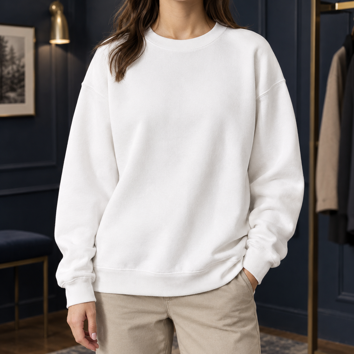 Relaxed Crew Neck Jumper
