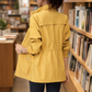 Jacket Polyester Utility with Stand Collar, Full Zip and Drawstring