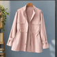 Utility Jacket Polyester with Zip and Snap Front and Four Pockets