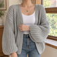 Chunky Cardigan with Balloon Sleeves