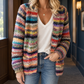 Chunky Textured Open-Front Cardigan