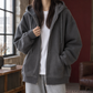 Soft Knit Finish Oversized Hoodie