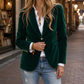 Blazer Polyester Slim Fit with Single Button and Notched Lapels