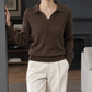 Ribbed Polo Collar Jumper