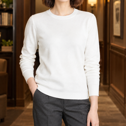 Fine Knit Crew Neck Jumper