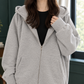 Longline Oversized Zip Hoodie