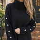 Relaxed Roll Neck Jumper in Soft Knit