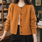 Textured Round Neck Cardigan