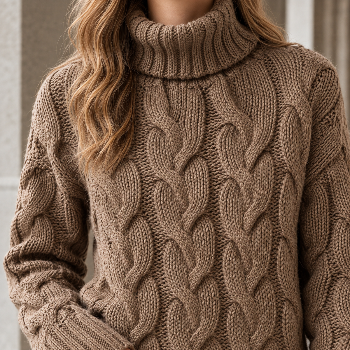 Tactile Cable Knit Jumper