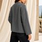 Jacket Wool Blend Collarless with Frog Closures and Patch Pockets
