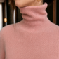 Slim Fine Rib Roll Neck Jumper