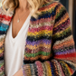 Chunky Textured Open-Front Cardigan