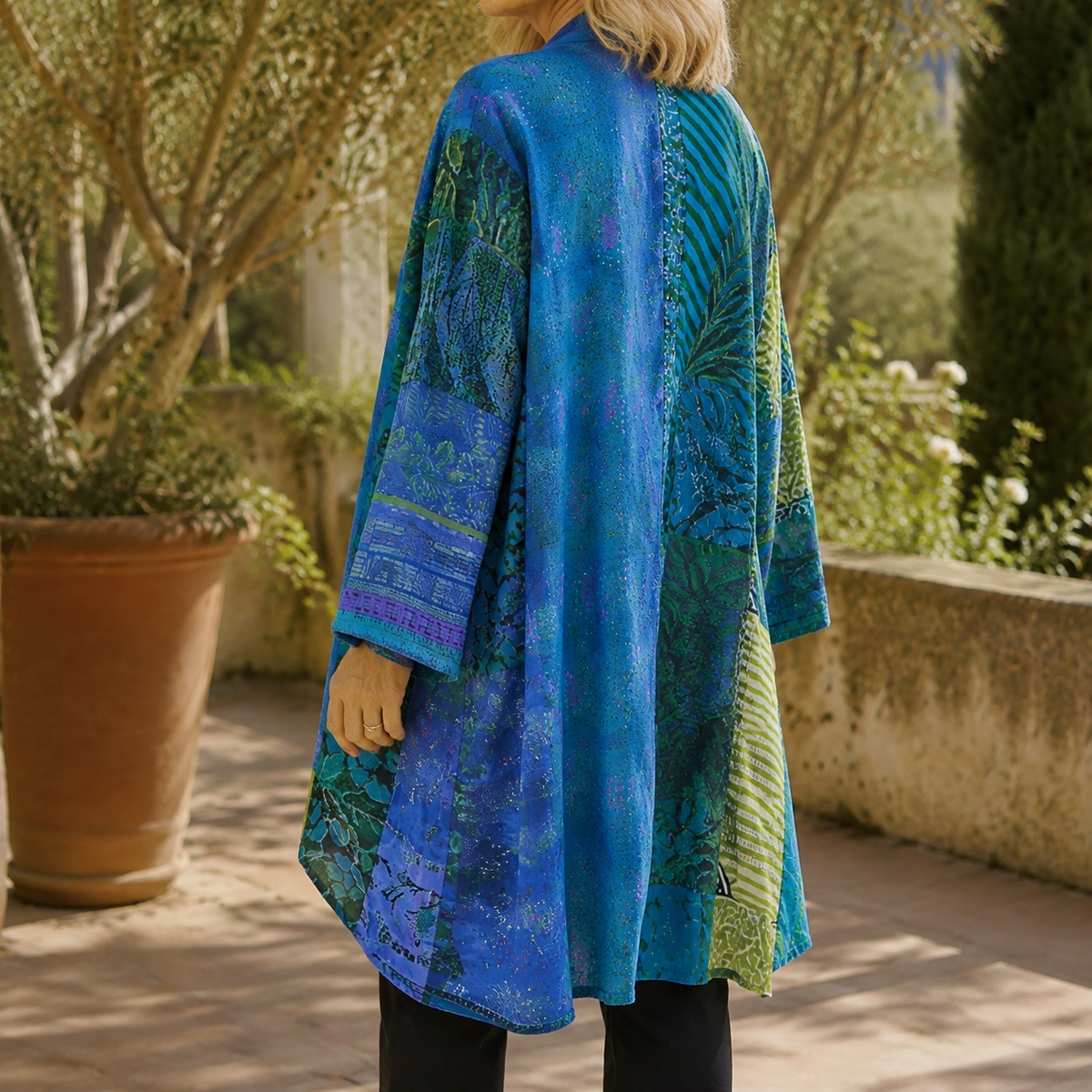 Patchwork Longline Cardigan
