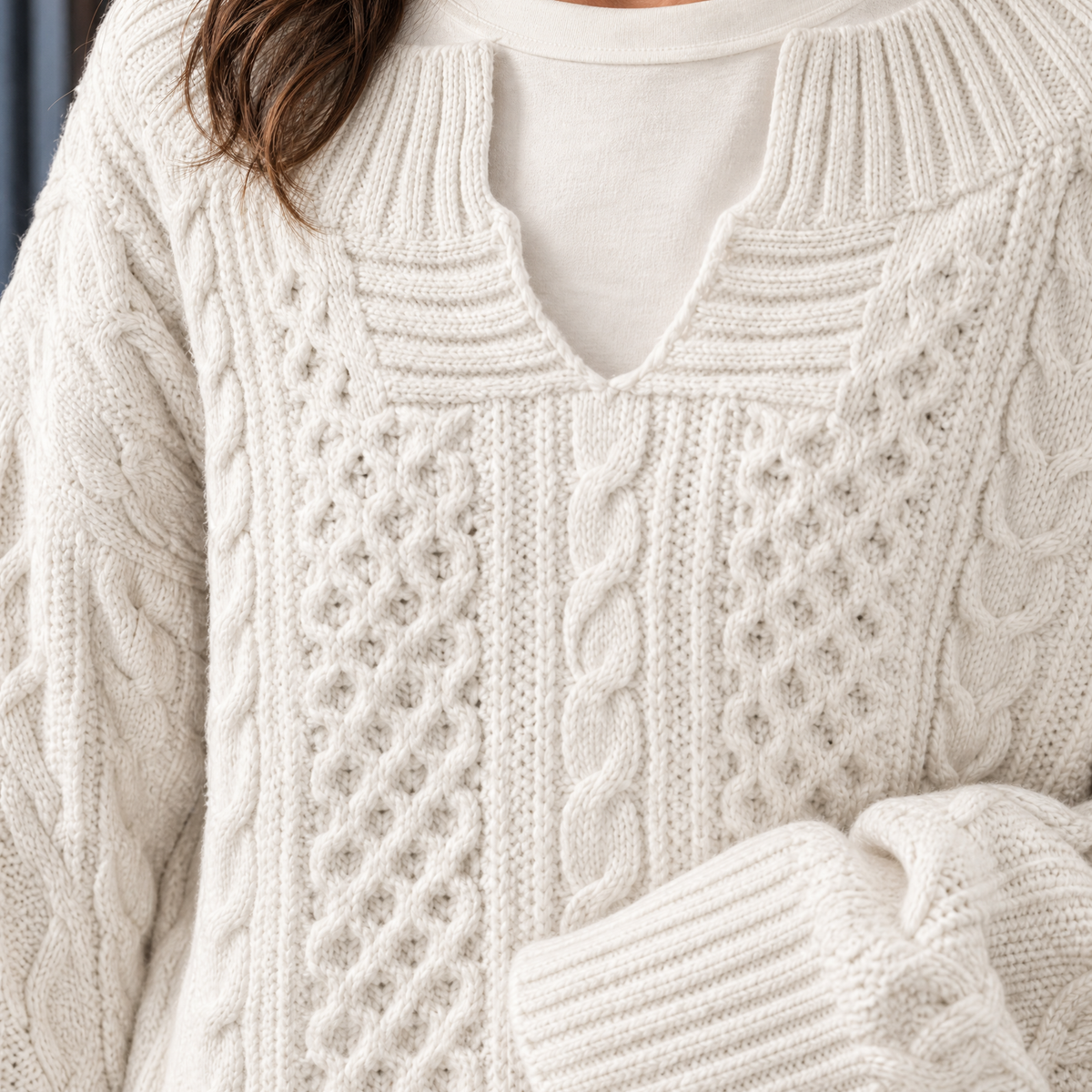 Loose Fit Cable Jumper