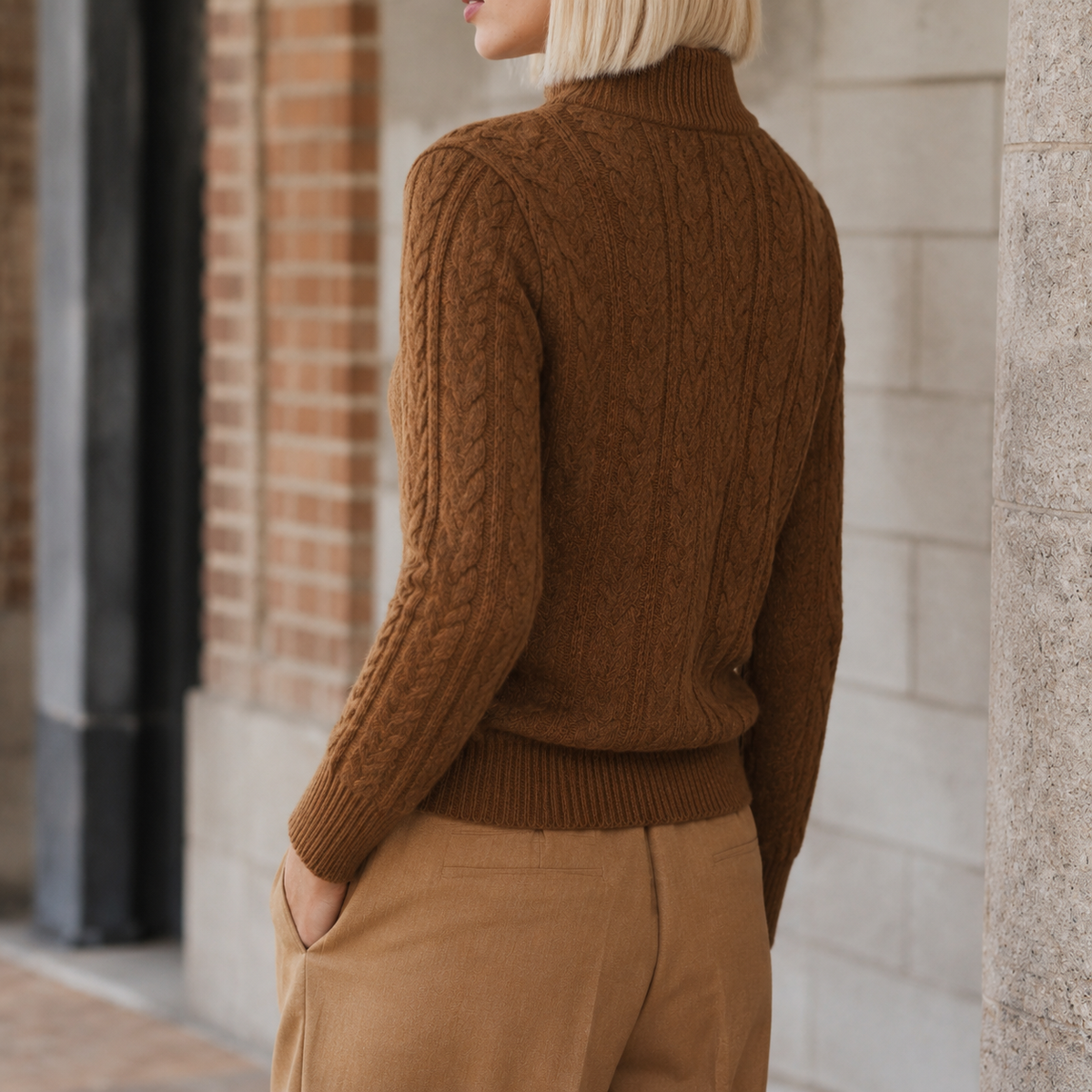 Cashmere-Feel Soft Knit Jumper