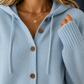 Hooded Cotton-Blend Cardigan