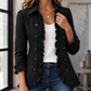 Embroidered Jacket Polyester Floral Appliqué with Ruffled Edges