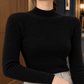 Fine Rib Mock Neck Jumper