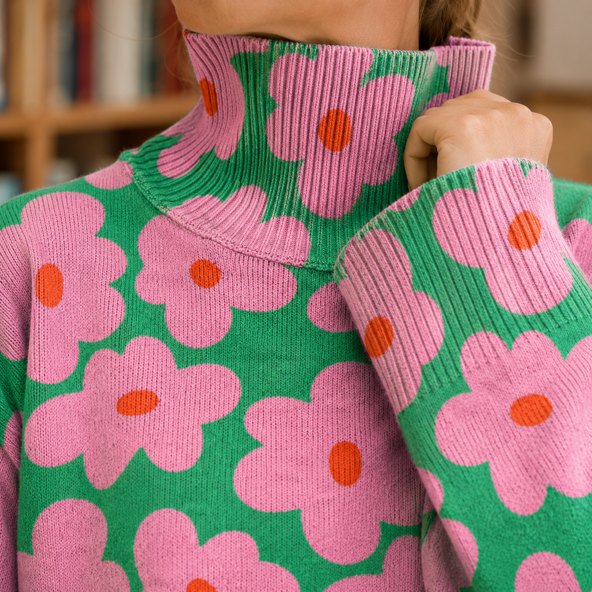 Floral Oversized Jumper