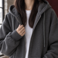 Soft Knit Finish Oversized Hoodie