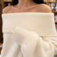 Off-Shoulder Jumper with Dropped Shoulders