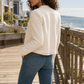 Jacket Polyester Textured Cropped Collarless with Fringed Edges