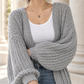 Chunky Knit Open-Front Cardigan